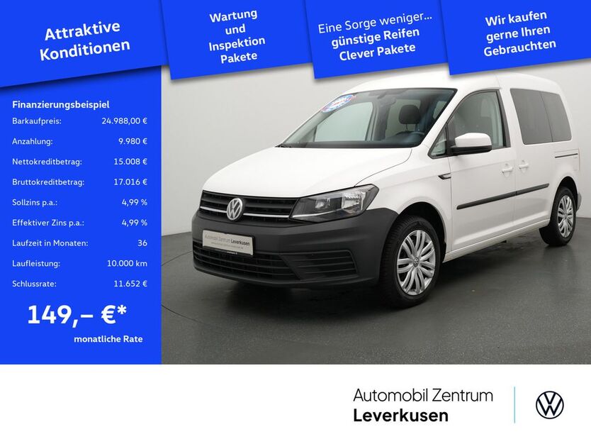 VW Caddy 42.273 km 24.988 € Leverkusen 51379