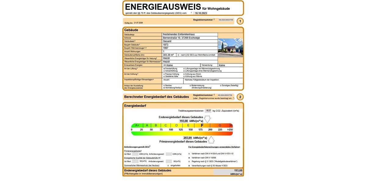 Einfamilienhaus Eschwege - 7 Zimmer, 228 m&sup2;, 245.000&euro; | Angebot:27111660