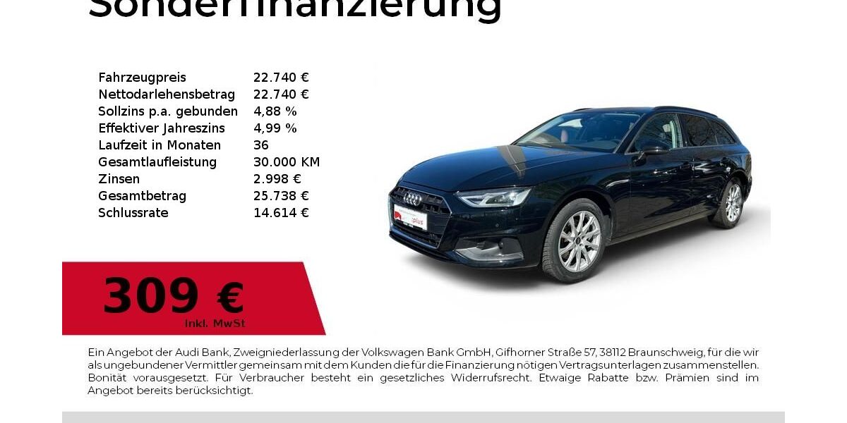 Audi A4 42.476 km 22.740 &euro; Dessau-Roßlau 06844