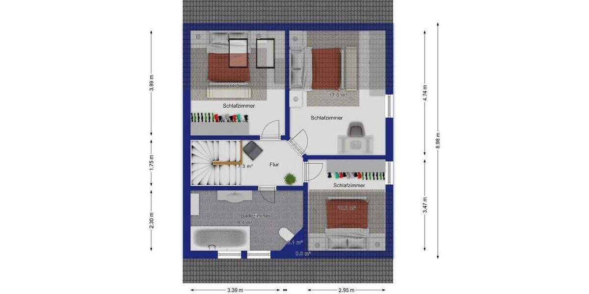 Reihenendhaus Stendal Uenglingen - 4 Zimmer, 100 m&sup2;, 195.000&euro; | Angebot:25744265