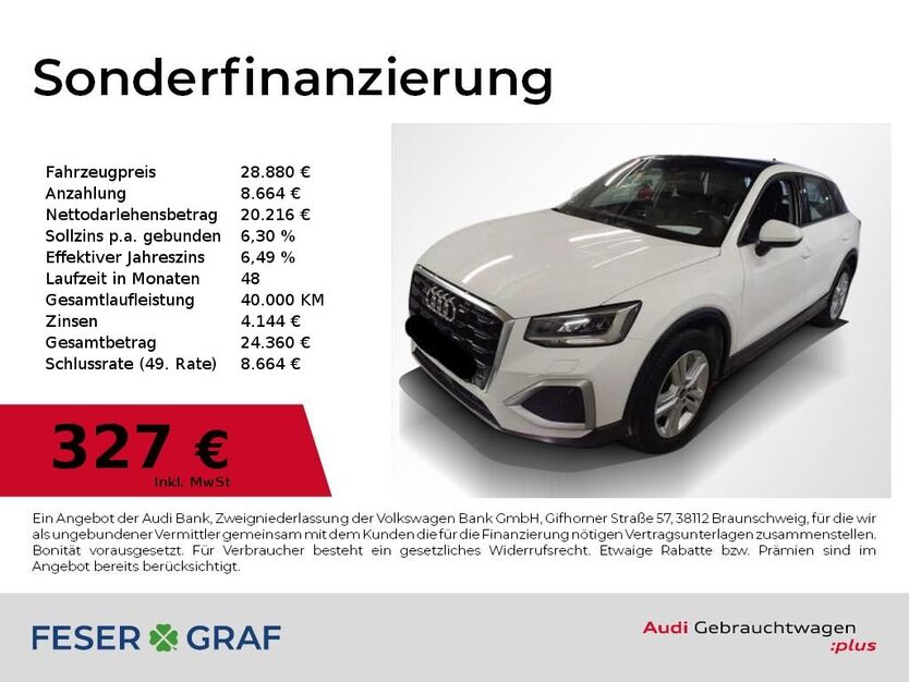 Audi Q2 83.700 km 28.880 € Höchstadt an der Aisch 91315