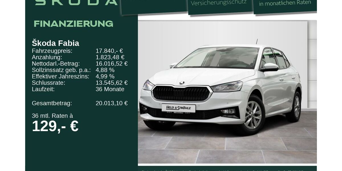 Skoda Fabia 12.001 km 17.750 &euro; Neu-Ulm 89231