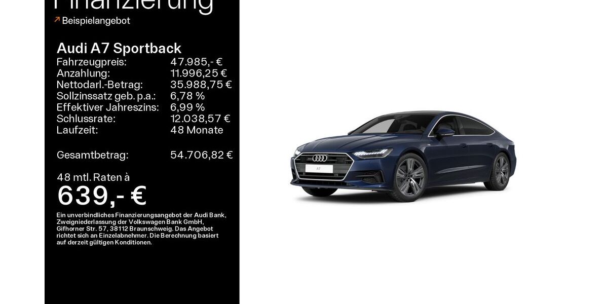 Audi A7 60.490 km 47.985 &euro; Linsengericht 63589