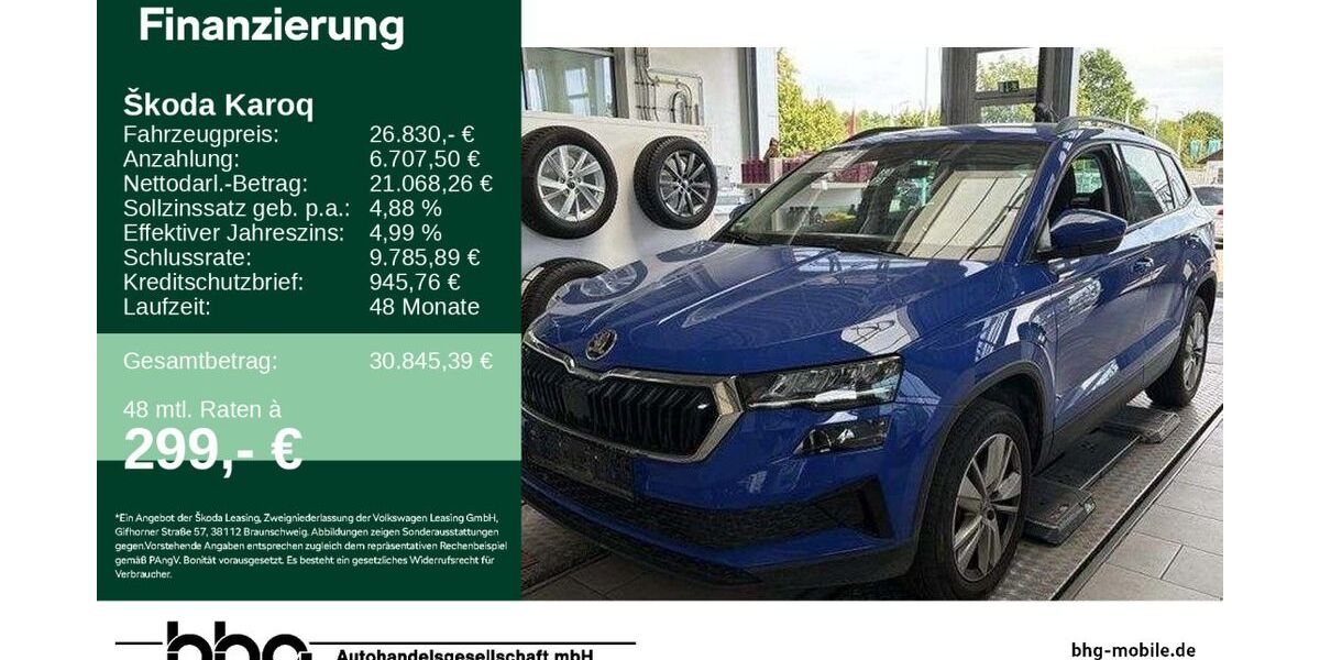Skoda Karoq 27.926 km 26.830 &euro; Lörrach 79540