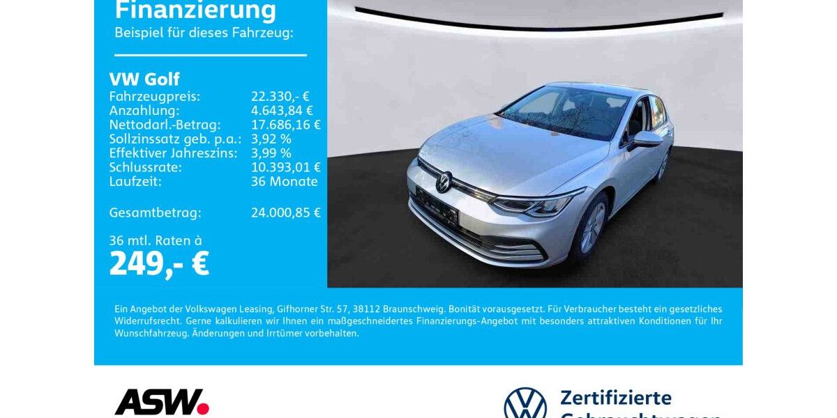 VW Golf 14.800 km 22.330 &euro; Sinsheim 74889