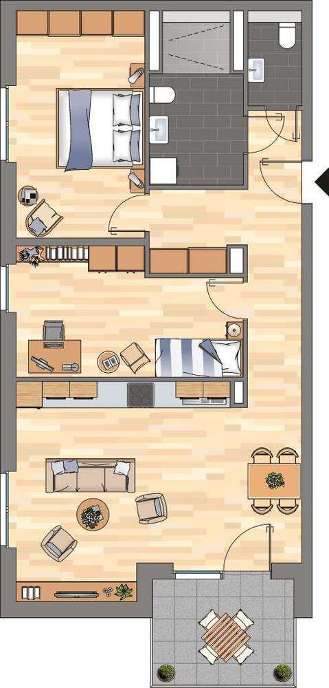 Wohnung zum Mieten in Bonn 1.219 € 82.85 m²