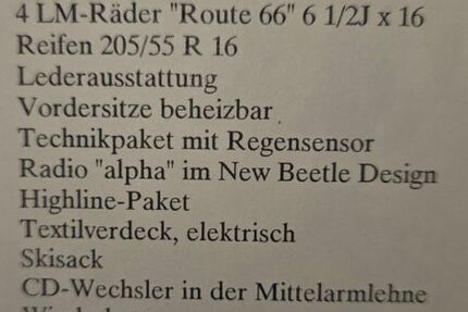 VW Beetle 162.000 km 2.500 &euro; Vohburg 85088