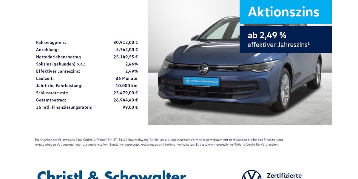 VW Golf 11.050 km 30.912 &euro; München 81476