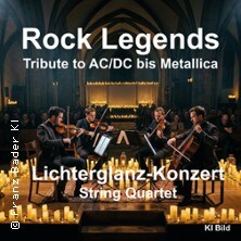 Rock Legends - Tribute to AC/DC bis Metallica - String Quartet im Lichterglanz 10.10.2026 Pauluskirche Freiburg