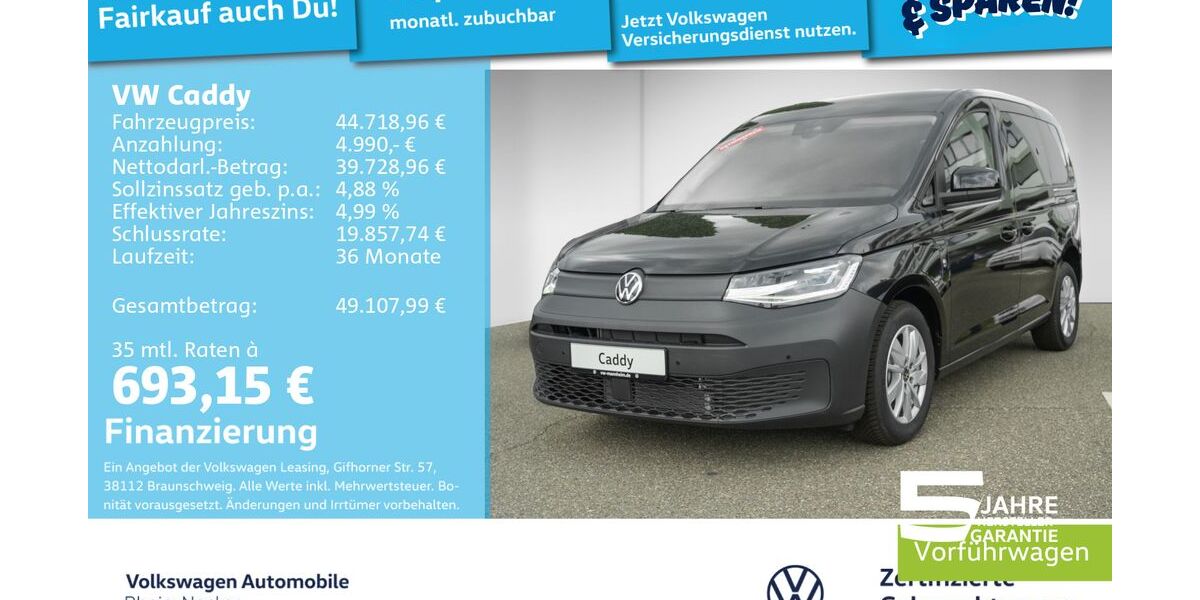 VW Caddy 19.900 km 39.990 &euro; Mannheim 68309