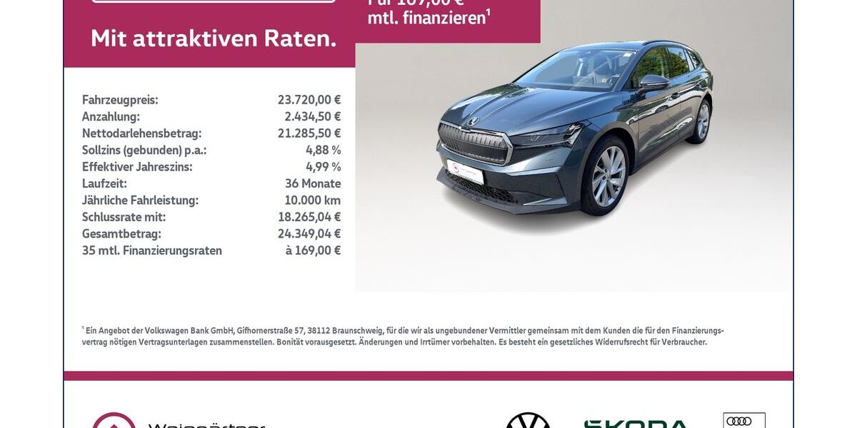 Skoda Enyaq 57.500 km 22.990 &euro; Miesbach 83714