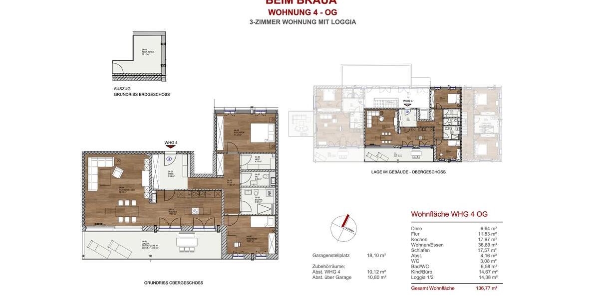 Etagenwohnung Sontheim - 3 Zimmer, 137 m&sup2;, 1.778&euro; | Angebot:26705075