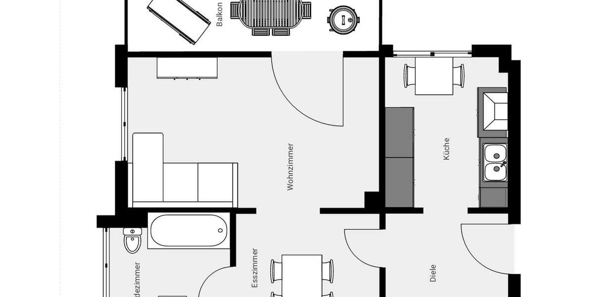 Dachgeschoßwohnung Zeulenroda-Triebes Triebes - 1 Zimmer, 52 m&sup2;, 285&euro; | Angebot:25292597