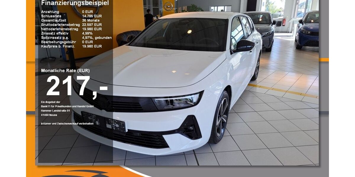 Opel Astra 12.221 km 19.980 &euro; Sonneberg 96515