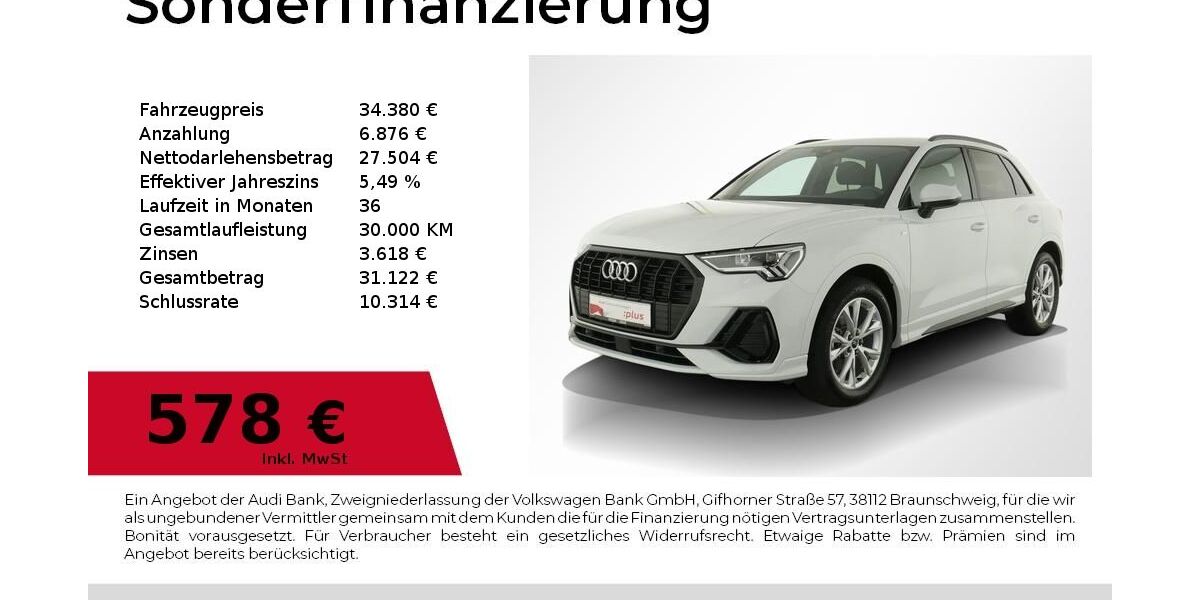Audi Q3 16.124 km 33.480 &euro; Nürnberg 90441