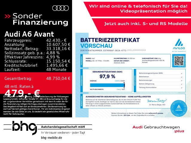 Audi A6 60.359 km 42.430 &euro; Rottweil 78628