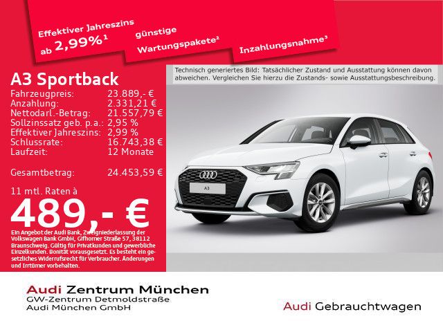Audi A3 37.699 km 23.889 &euro; München 80935