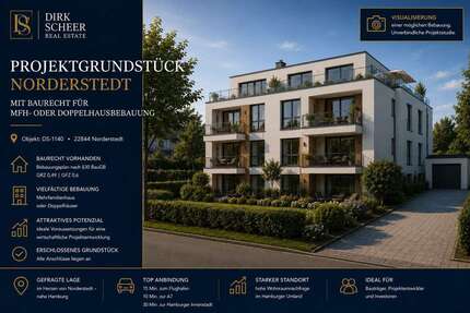 Grundstück Norderstedt Friedrichsgabe - 745.000&euro; | Angebot:26487892
