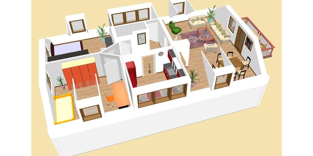 Dachgeschoßwohnung Muldestausee - 3 Zimmer, 90 m&sup2;, 630&euro; | Angebot:26535291