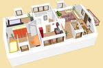 Dachgeschoßwohnung Muldestausee - 3 Zimmer, 90 m&sup2;, 630&euro; | Angebot:26535291