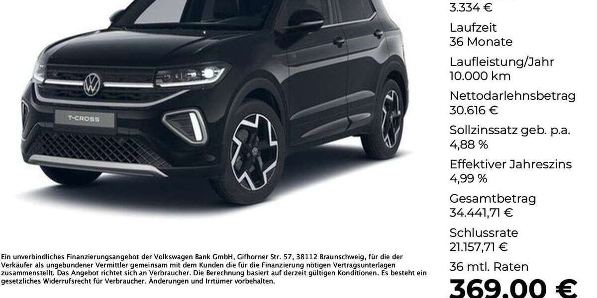 VW T-Cross 3.000 km 33.950 &euro; Vechta 49377