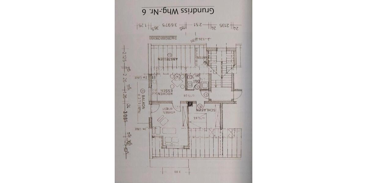 Dachgeschoßwohnung Salzweg - 2 Zimmer, 50 m&sup2;, 149.000&euro; | Angebot:27222431
