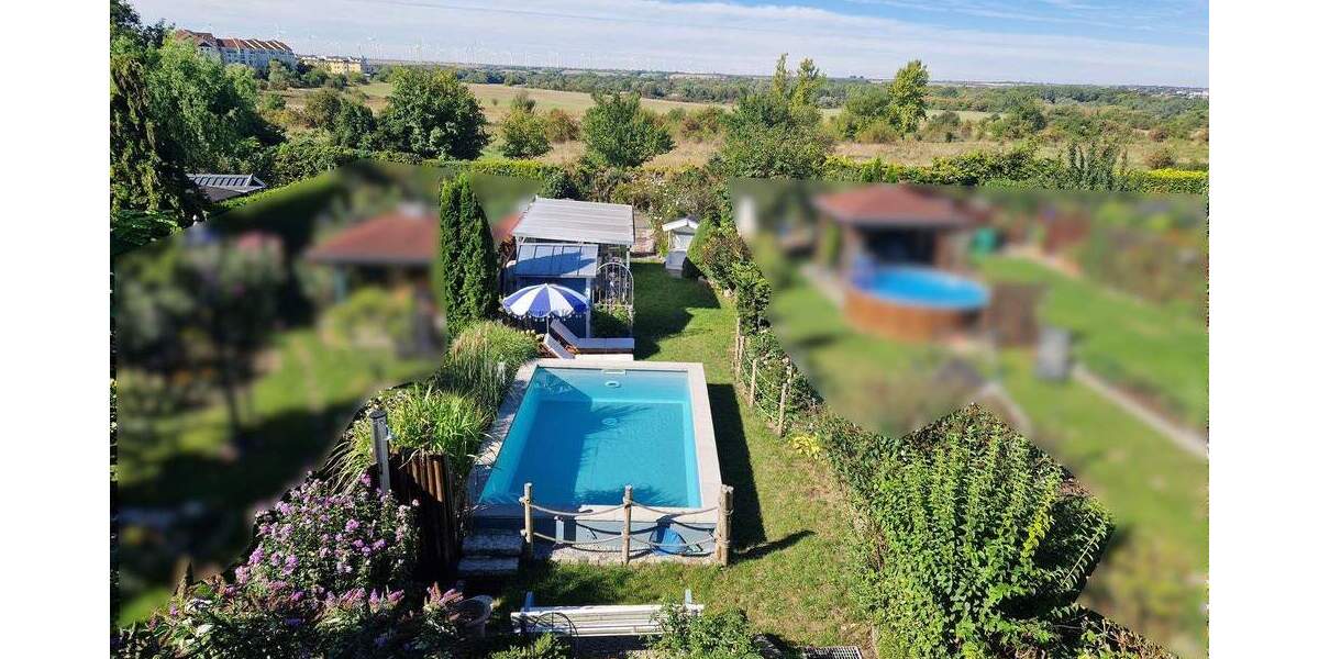 Modernisiertes Reihenmittelhaus mit Pool, idyllischem Garten in Wörmlitz Halle (Saale) 4 zimmer