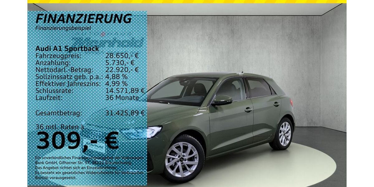 Audi A1 5.000 km 28.650 &euro; Auerbach/Rebesgrün 08209