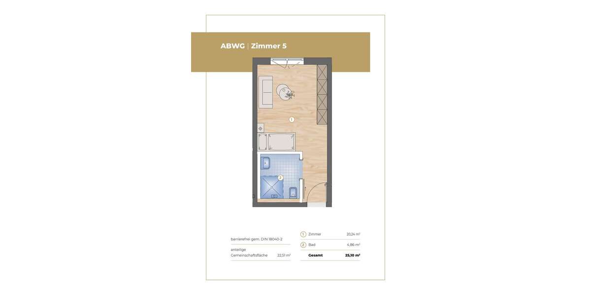 Etagenwohnung Aurachtal - 1 Zimmer, 25 m&sup2;, 198.500&euro; | Angebot:19818867