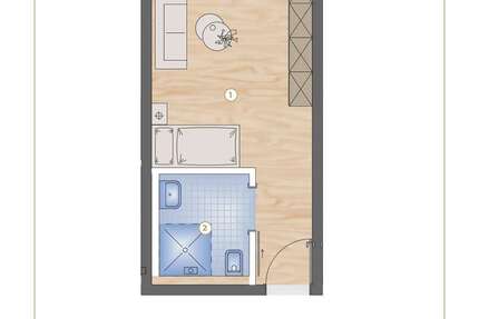 Wohnung Aurachtal - 1 Zimmer, 25 m&sup2;, 198.500&euro; | Angebot:19818867