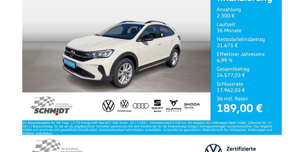 VW Taigo 9.036 km 23.975 &euro; Bernsdorf 09337