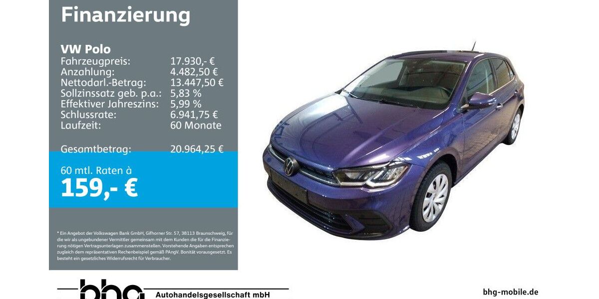 VW Polo 12.910 km 17.930 &euro; Albstadt 72458