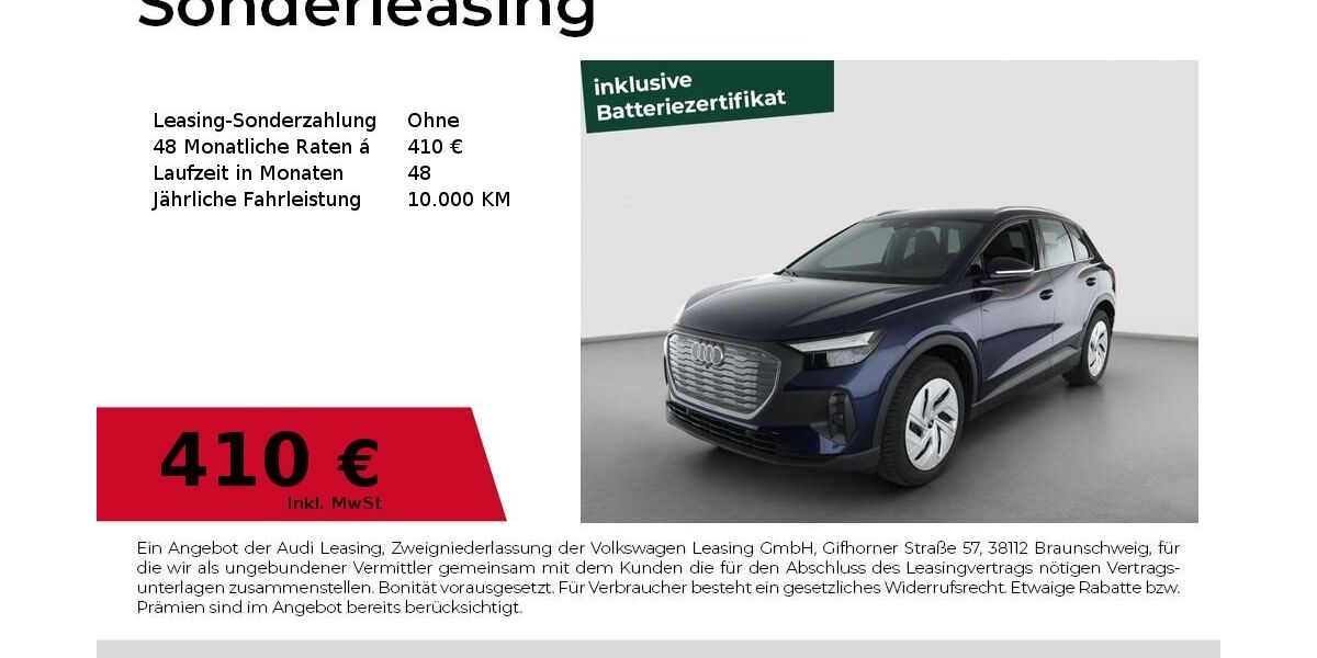 Audi Q4 e-tron 8.064 km 41.480 &euro; Fürth 90763