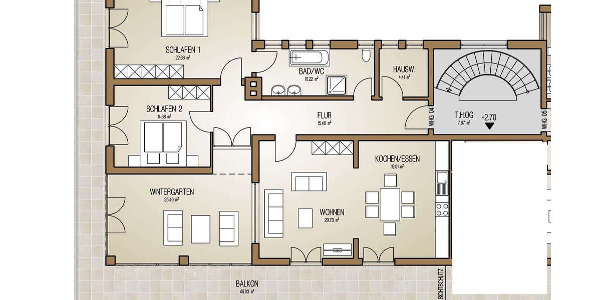 Etagenwohnung Klais Klais - 4.5 Zimmer, 155 m&sup2;, 775.000&euro; | Angebot:26585372