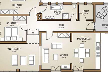 Wohnung Klais Klais - 4.5 Zimmer, 155 m&sup2;, 775.000&euro; | Angebot:26585372