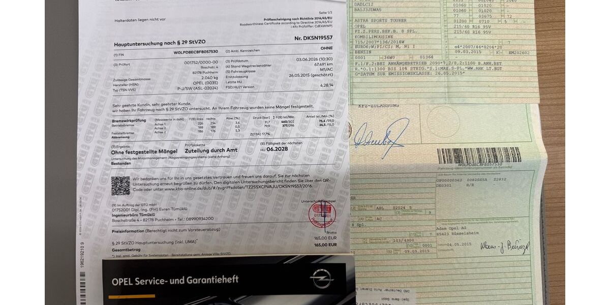 Opel Astra 67.600 km 7.890 &euro; Puchheim bei München 82178