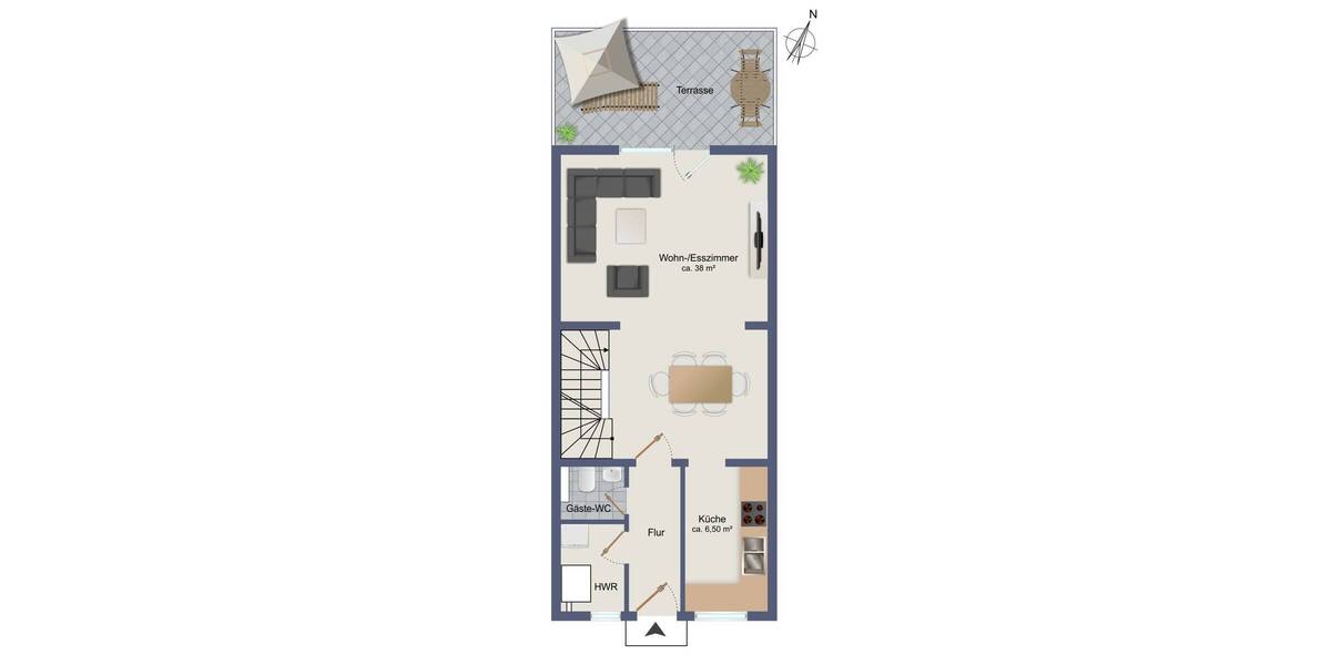 Reihenmittelhaus Bergen auf Rügen Bergen - 4 Zimmer, 106 m&sup2;, 247.000&euro; | Angebot:26319183