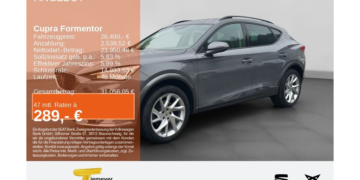 Cupra Formentor 38.787 km 25.880 &euro; Plettenberg 58840