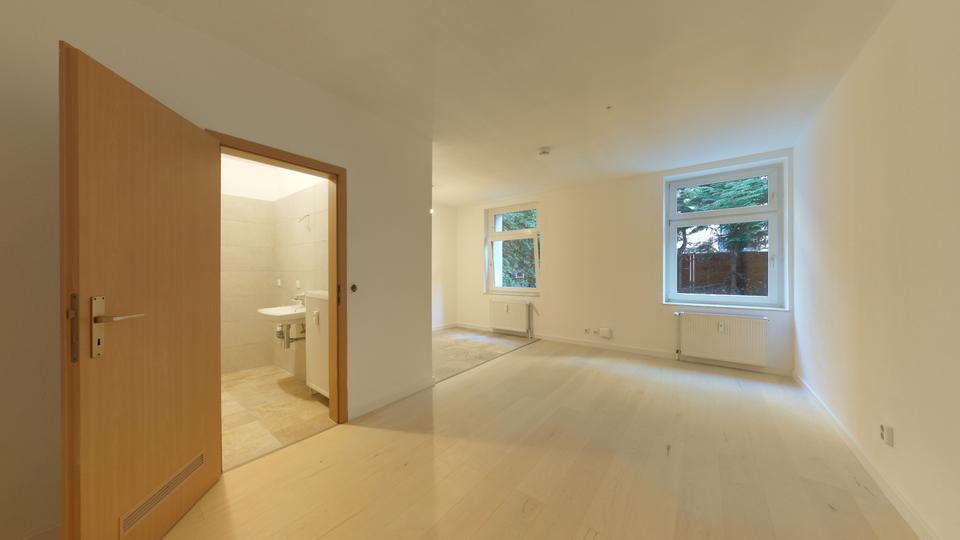 Erdgeschoßwohnung Halle (Saale) Am Wasserturm/Thaerviertel - 1 Zimmer, 30 m&sup2;, 400&euro; | Angebot:25442019