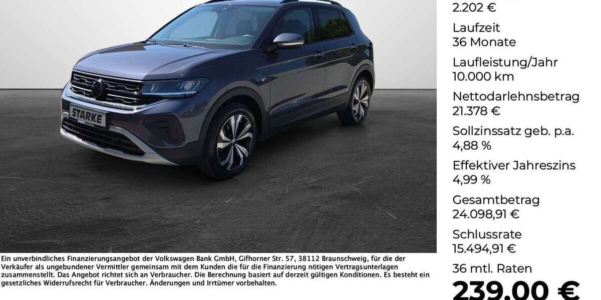 VW T-Cross 10.880 km 23.290 &euro; Wallenhorst 49134