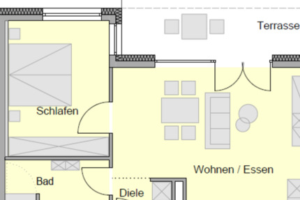 Helle 2-Zimmerwohnung auf dem Galgenberg zimmer