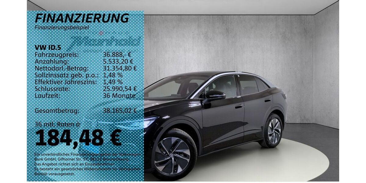 VW ID.5 4.900 km 36.888 &euro; Auerbach/Rebesgrün 08209