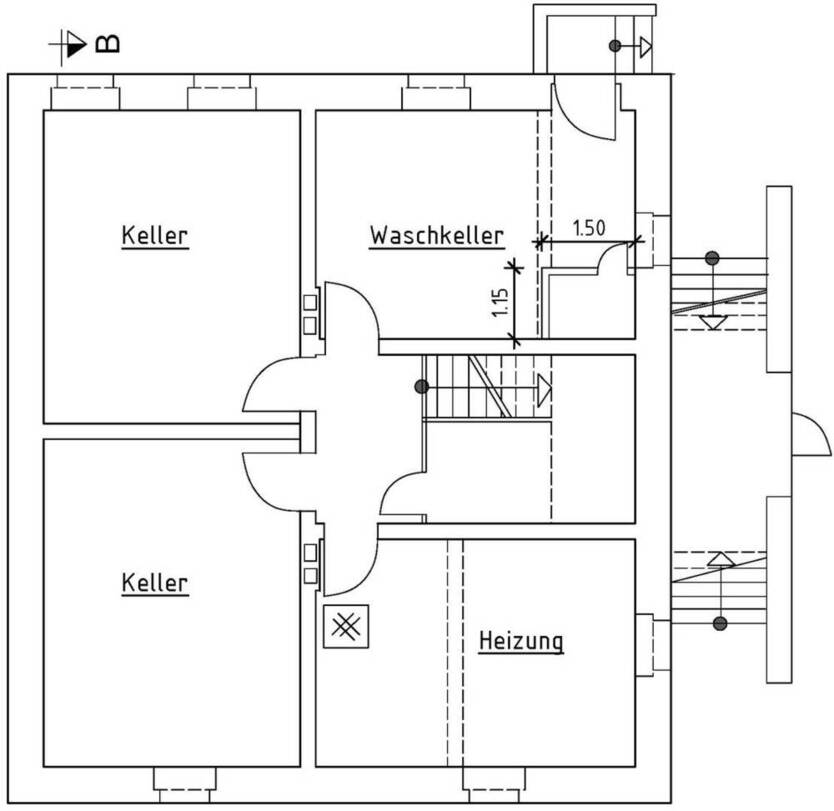 AltbauWohnung in ruhiger Zentrumslage - Gartenmitbenutzung, Stellplatz