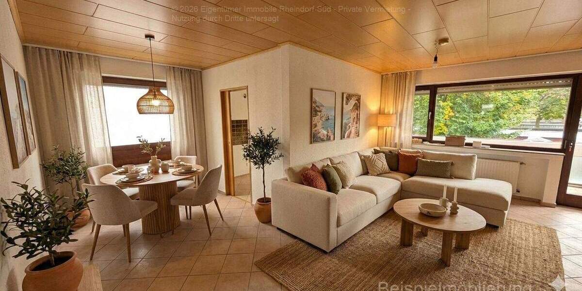 Etagenwohnung Leverkusen Rheindorf - 3 Zimmer, 75 m&sup2;, 940&euro; | Angebot:25073124