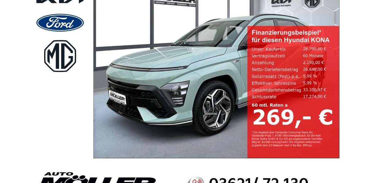 Hyundai KONA 16.500 km 28.790 € Gotha 99867