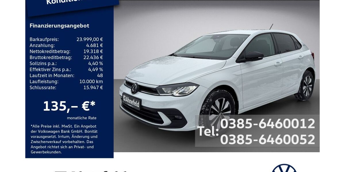 VW Polo 7.500 km 23.999 &euro; Schwerin 19061