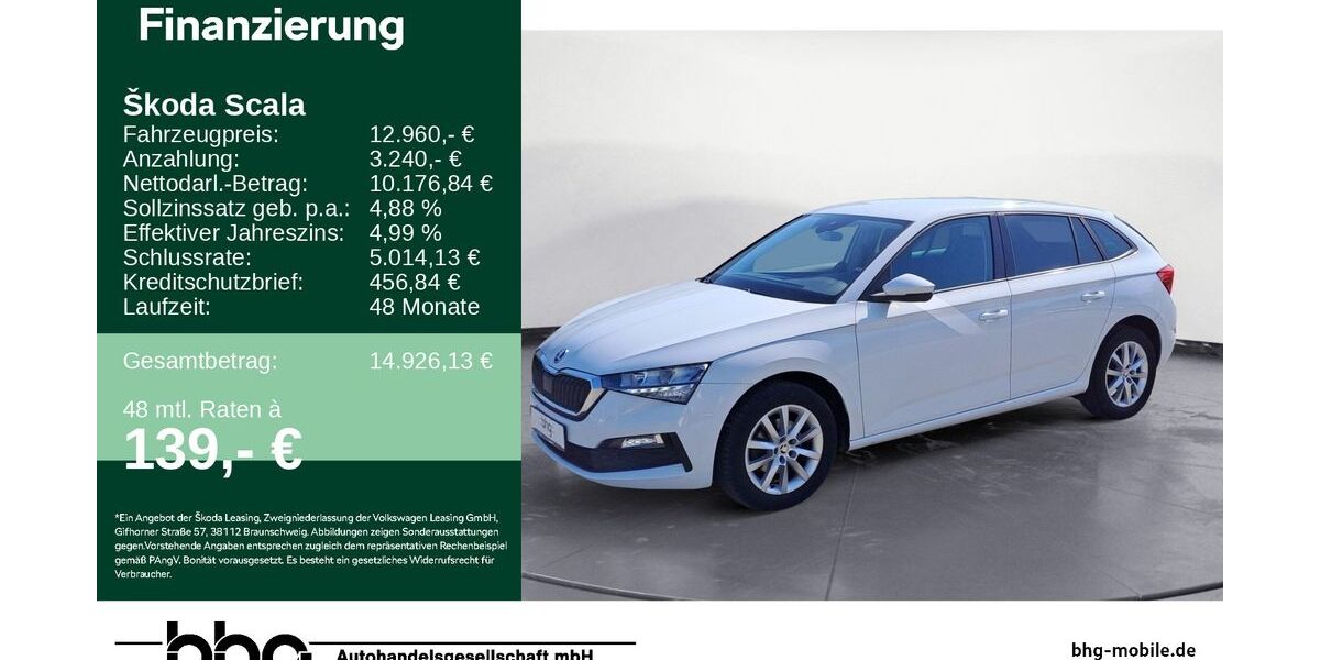 Skoda Scala 120.926 km 12.960 &euro; Durmersheim 76448