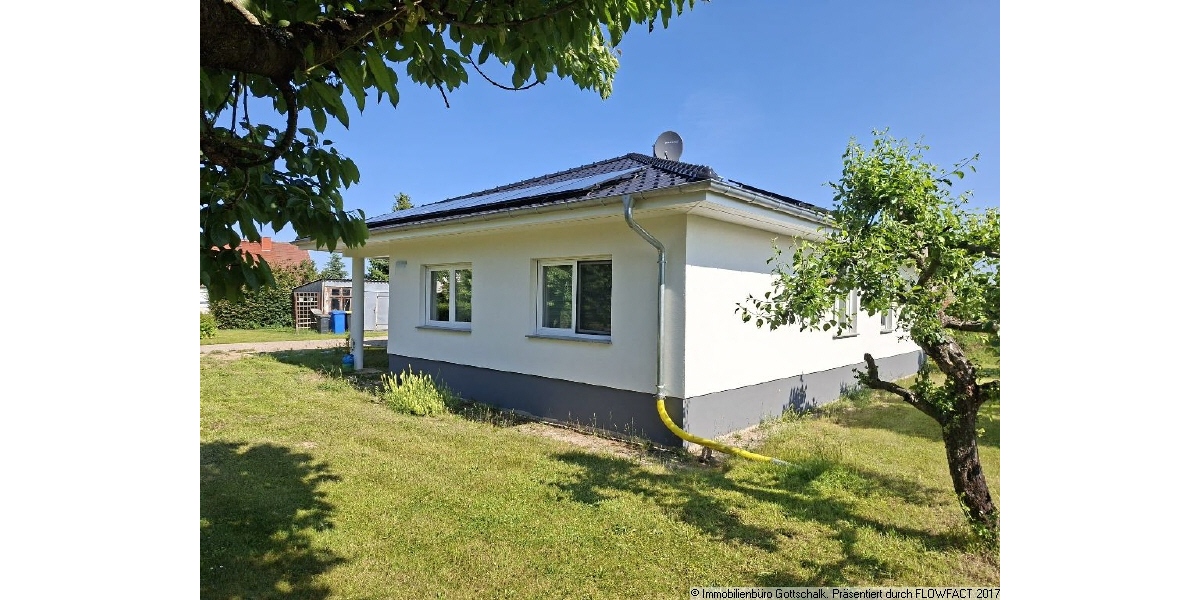 Ländliche Ruhe trifft moderneTechnik- Energiesparender Neubau-Bungalow - Einfamilienhaus Falkenberg | Angebot:26785333