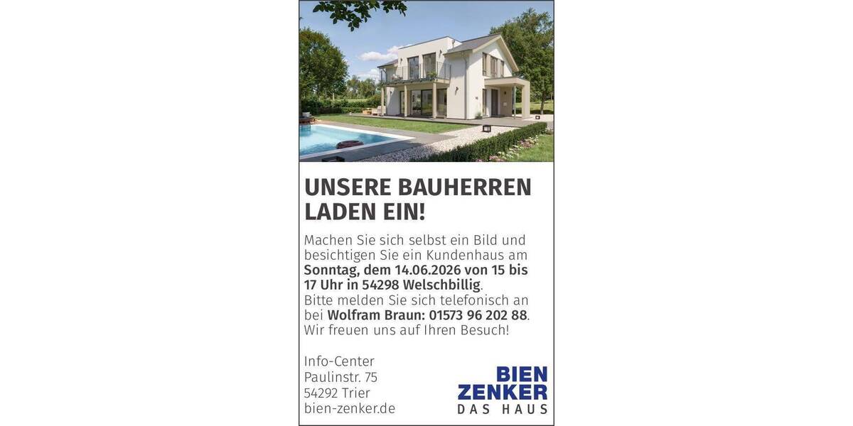Einfamilienhaus Welschbillig - 5 Zimmer, 145 m&sup2;, 600.832&euro; | Angebot:26827088