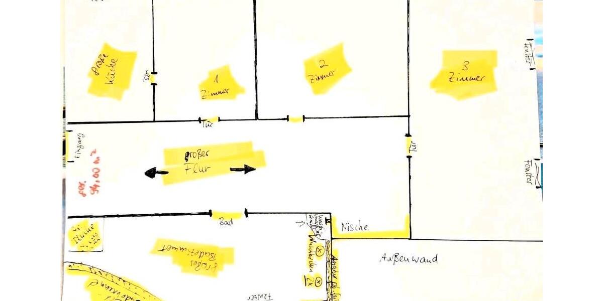 Erdgeschoßwohnung Hildburghausen - 3 Zimmer, 94 m&sup2;, 820&euro; | Angebot:25990379